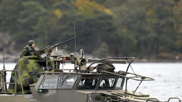 A Swedish Navy fast-attack craft patrols in the the Stockholm Archipelago, Sweden (file) - Sputnik International