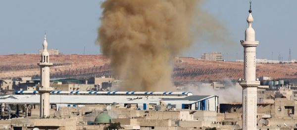 Smoke rises from a rebel held neighbourhood of Aleppo, Syria November 17, 2016 Smoke rises from a rebel held neighbourhood of Aleppo, Syria November 17, 2016 - Sputnik International