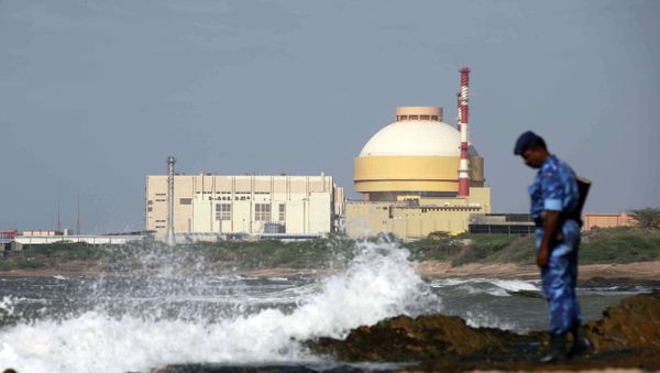 Indian paramilitary soldier stands near the Russian-built Kudankulam Atomic Power Project, at Kudankulam, about 700 kilometers (440 miles) south of Chennai, Tamil Nadu state, India. (File) Indian paramilitary soldier stands near the Russian-built Kudankulam Atomic Power Project, at Kudankulam, about 700 kilometers (440 miles) south of Chennai, Tamil Nadu state, India. (File) - Sputnik International