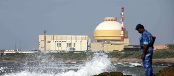 Indian paramilitary soldier stands near the Russian-built Kudankulam Atomic Power Project, at Kudankulam, about 700 kilometers (440 miles) south of Chennai, Tamil Nadu state, India. (File) Indian paramilitary soldier stands near the Russian-built Kudankulam Atomic Power Project, at Kudankulam, about 700 kilometers (440 miles) south of Chennai, Tamil Nadu state, India. (File) - Sputnik International
