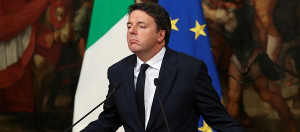 Italian Prime Minister Matteo Renzi leads a news conference to mark his 1000 days in government in Rome, Italy, November 18, 2016 - Sputnik International