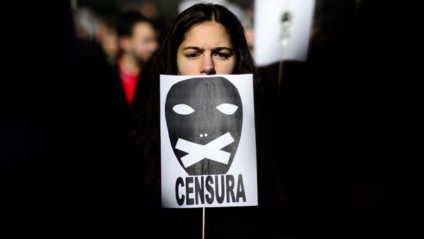 Protest against censorship - Sputnik International