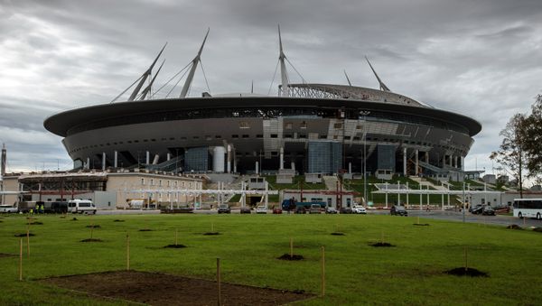 Zenit Arena under construction in St. Petersburg. File photo Zenit Arena under construction in St. Petersburg. File photo - Sputnik International