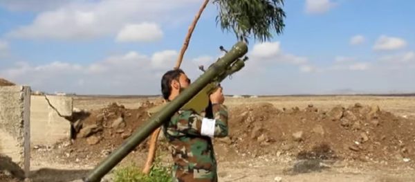 Ansar al-Islam Front with SA-7 Strela-2 anti aircraft weapon Ansar al-Islam Front with SA-7 Strela-2 anti aircraft weapon - Sputnik International