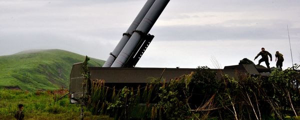 A Bastion coastal defense missile system during a drill in Primorsky Territory in the Russian Far East. - Sputnik International