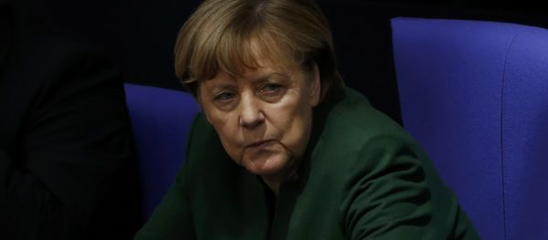 German Chancellor Angela Merkel attends a meeting at the lower house of parliament Bundestag on 2017 budget in Berlin, Germany, November 23, 2016 German Chancellor Angela Merkel attends a meeting at the lower house of parliament Bundestag on 2017 budget in Berlin, Germany, November 23, 2016 - Sputnik International