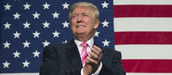 Republican presidential nominee Donald Trump takes the stage for a campaign event at Fredericksburg Expo Center August 20, 2016 in Fredericksburg, Virginia Republican presidential nominee Donald Trump takes the stage for a campaign event at Fredericksburg Expo Center August 20, 2016 in Fredericksburg, Virginia - Sputnik International