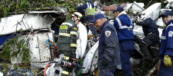 Plane With Brazilian Football Players Crashes in Colombia - Sputnik International
