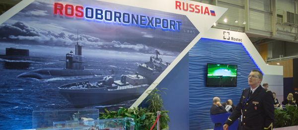 A stand of Russia's state arms exporter Rosoboronexport. (File) - Sputnik International