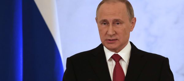 Russian President Vladimir Putin speaks as he gives his annual state of the nation address in the Kremlin in Moscow, Russia, Thursday, Dec. 1, 2016. Russian President Vladimir Putin speaks as he gives his annual state of the nation address in the Kremlin in Moscow, Russia, Thursday, Dec. 1, 2016. - Sputnik International