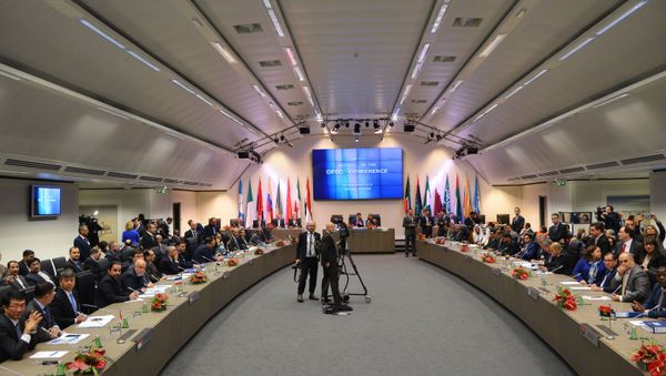 A meeting of the Organization of the Petroleum Exporting Countries (OPEC) in Vienna. File photo A meeting of the Organization of the Petroleum Exporting Countries (OPEC) in Vienna. File photo - Sputnik International