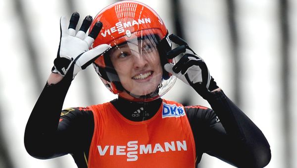 Germany's Aileen Frisch after a race at the Luge World Cup in Sochi. File photo Germany's Aileen Frisch after a race at the Luge World Cup in Sochi. File photo - Sputnik International