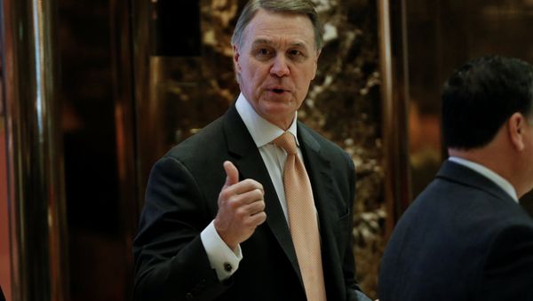 U.S. Senator David Perdue (R-GA), arrives for a meeting with U.S. President-elect Donald Trump at Trump Tower in New York, U.S., December 2, 2016 U.S. Senator David Perdue (R-GA), arrives for a meeting with U.S. President-elect Donald Trump at Trump Tower in New York, U.S., December 2, 2016 - Sputnik International