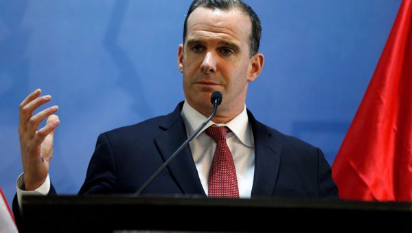 Brett McGurk, U.S. envoy to the coalition against Islamic State, speaks during a news conference at the U.S. Embassy in Amman, Jordan, November 6, 2016 Brett McGurk, U.S. envoy to the coalition against Islamic State, speaks during a news conference at the U.S. Embassy in Amman, Jordan, November 6, 2016 - Sputnik International