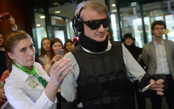 Herman Gref, president and Chairman of Executive Board at Sberbank of Russia, during the launch of a project to adapt the bank's services and products to physically challenged people Herman Gref, president and Chairman of Executive Board at Sberbank of Russia, during the launch of a project to adapt the bank's services and products to physically challenged people - Sputnik International