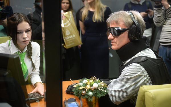 Herman Gref, president and Chairman of Executive Board at Sberbank of Russia, during the launch of a project to adapt the bank's services and products to physically challenged people Herman Gref, president and Chairman of Executive Board at Sberbank of Russia, during the launch of a project to adapt the bank's services and products to physically challenged people - Sputnik International