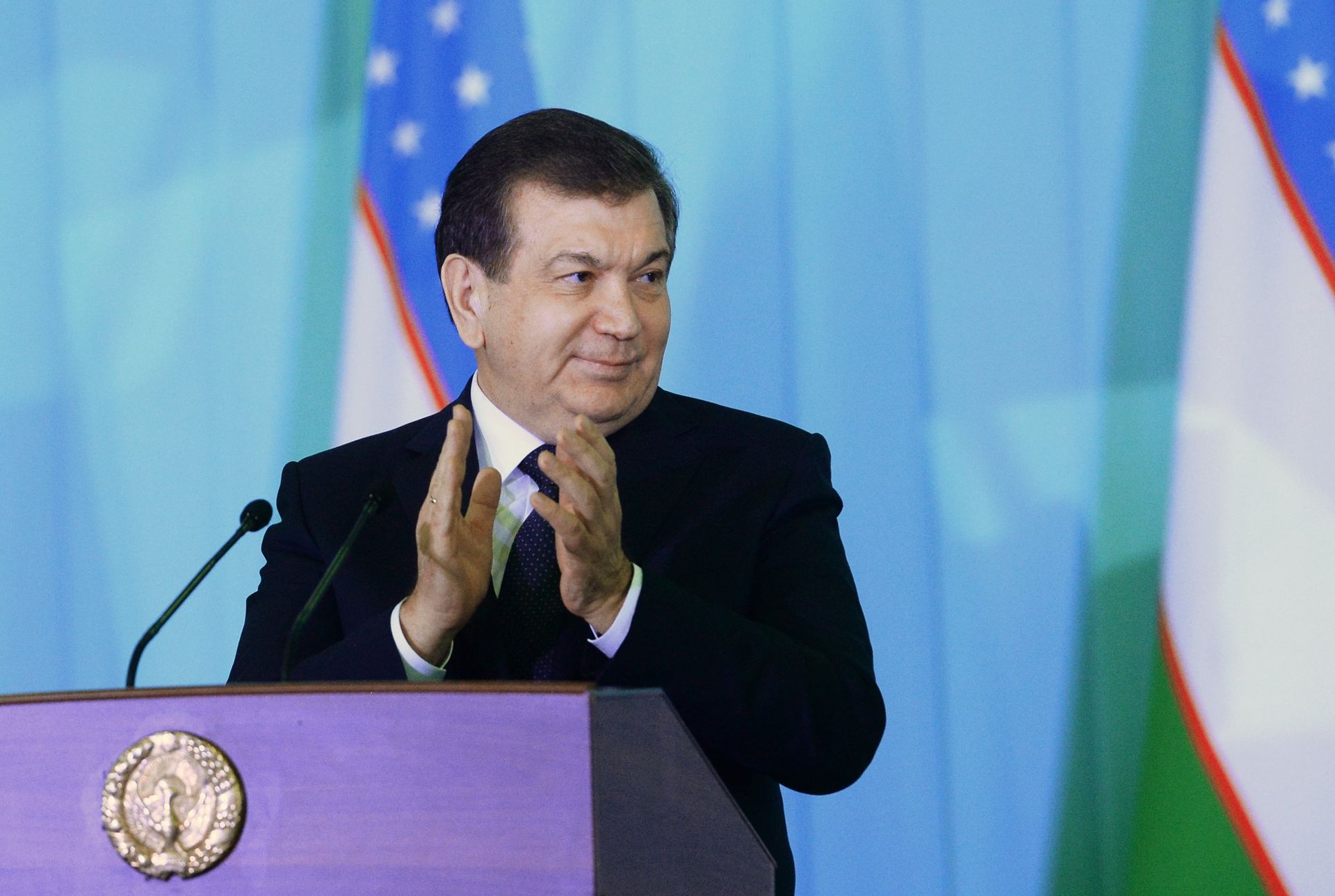 Uzbek Prime Minister and Acting President Shavkat Mirziyoyev, winner of the presidential election in Uzbekistan - Sputnik International, 1920, 03.07.2022