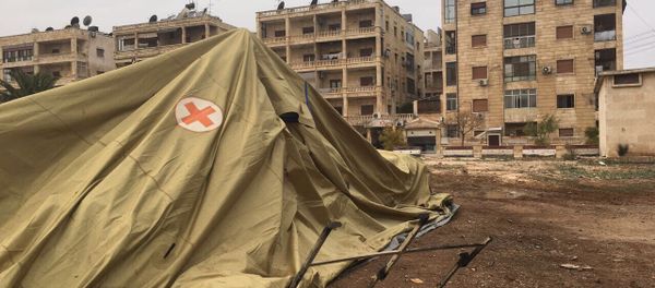 On Monday, a Russian mobile military hospital in Aleppo was shelled by Syrian rebels, killing two military medics and wounding another, according to the Russian Defense Ministry. - Sputnik International