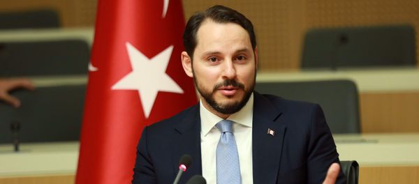 Turkish Minister of Energy Berat Albayrak gestures as he addresses the media in Ankara, on July 27, 2016 - Sputnik International