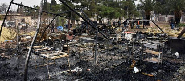 A general view shows the damage at a Russian military field hospital after it was shelled by what the Russian Defence Ministry said were Syrian rebels in Aleppo, Syria, in this handout picture provided by SANA on December 5, 2016 A general view shows the damage at a Russian military field hospital after it was shelled by what the Russian Defence Ministry said were Syrian rebels in Aleppo, Syria, in this handout picture provided by SANA on December 5, 2016 - Sputnik International