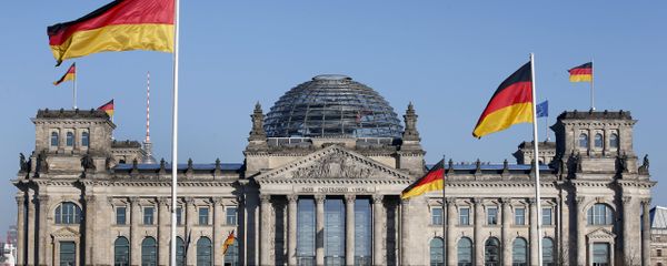 German flags wave in front of the Reichstag building, host of the German Federal Parliament Bundestag, in Berlin, Germany. (File) German flags wave in front of the Reichstag building, host of the German Federal Parliament Bundestag, in Berlin, Germany. (File) - Sputnik International