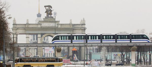 A monorail in Moscow A monorail in Moscow - Sputnik International