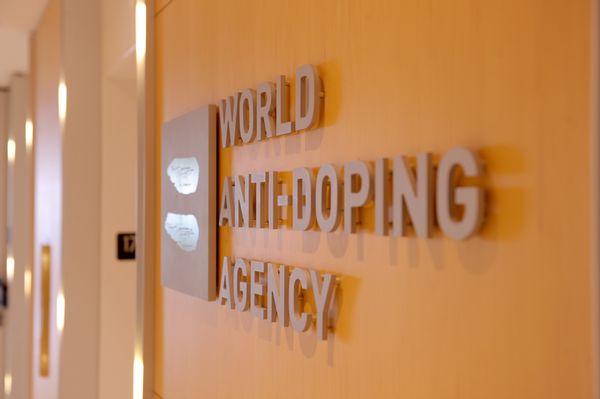 Picture of the logo of World Anti-Doping Agency (WADA) taken on September 20, 2016 at the headquarter of the organisation in Montreal. - Sputnik International