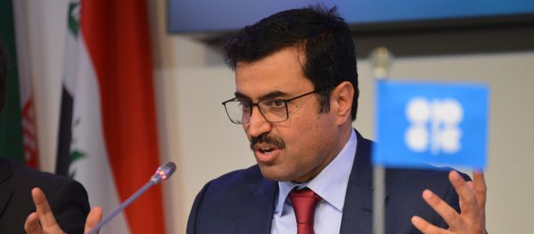 Qatari Energy Minister Mohammed Saleh Al Sada at the news conference following the OPEC meeting in Vienna Qatari Energy Minister Mohammed Saleh Al Sada at the news conference following the OPEC meeting in Vienna - Sputnik International