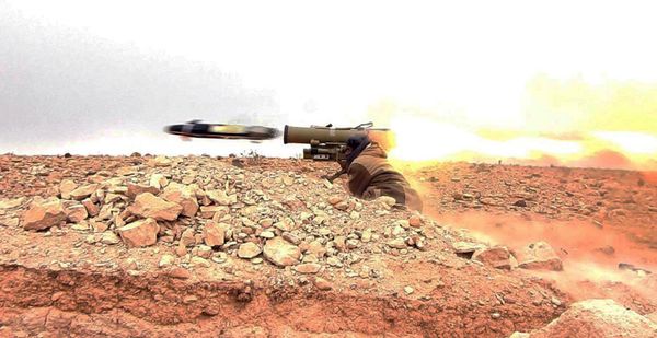  Daesh gunman firing an anti-tank missile at Syrian troops north of Palmyra city, in Homs Provence, Syria (File) - Sputnik International