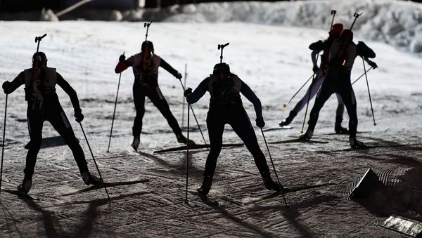 Athletes during the mixed relay race at the 2016–17 Biathlon World Cup – World Cup 1 in Ostersund, Sweden - Sputnik International
