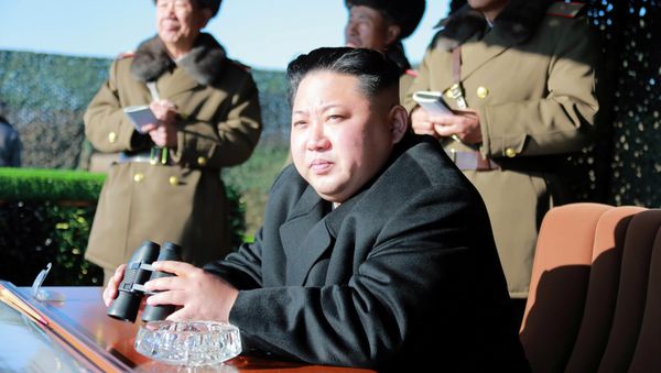 North Korean leader Kim Jong Un guides the combat drill of the service personnel of the special operation battalion of KPA Unit 525 in this undated photo released by North Korea's Korean Central News Agency (KCNA) in Pyongyang on December 11, 2016 - Sputnik International
