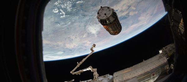 This photo provided by NASA TV shows a Japanese cargo ship before it arrives with Christmas gifts to the International Space Station on Tuesday, Dec. 13, 2016 This photo provided by NASA TV shows a Japanese cargo ship before it arrives with Christmas gifts to the International Space Station on Tuesday, Dec. 13, 2016 - Sputnik International