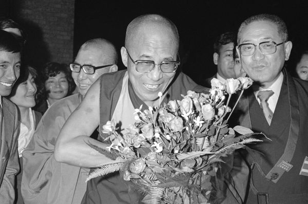 The Dalai Lama dedicated a new Tibetan Buddhist gompa (temple) in the Tibetan refugee school center in Mussorie, 125 miles north of New Delhi on April 23, 1964 - Sputnik International