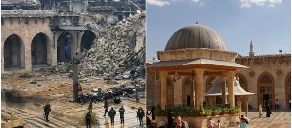 Scars of the War Torn Aleppo: Before and After - Sputnik International