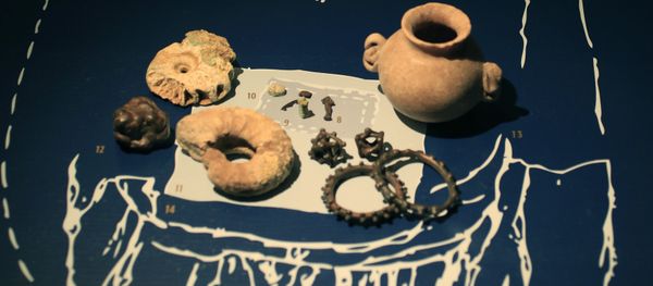A grave inventory of a Late-Scythian elite woman from the first century A.D., is displayed as part of the exhibit called The Crimea - Gold and Secrets of the Black Sea, at Allard Pierson historical museum in Amsterdam Friday A grave inventory of a Late-Scythian elite woman from the first century A.D., is displayed as part of the exhibit called The Crimea - Gold and Secrets of the Black Sea, at Allard Pierson historical museum in Amsterdam Friday - Sputnik International