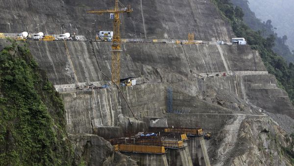 A view of the under-construction dam tunnels at the site of National Hydroelectric Power Corporation's 2000 megawatt Subansiri Lower hydroelectric project in Arunachal Pradesh state, India. (File) A view of the under-construction dam tunnels at the site of National Hydroelectric Power Corporation's 2000 megawatt Subansiri Lower hydroelectric project in Arunachal Pradesh state, India. (File) - Sputnik International
