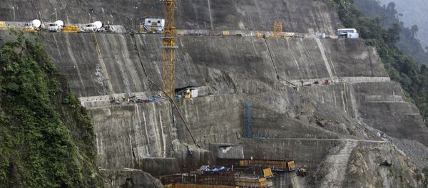 A view of the under-construction dam tunnels at the site of National Hydroelectric Power Corporation's 2000 megawatt Subansiri Lower hydroelectric project in Arunachal Pradesh state, India. (File) A view of the under-construction dam tunnels at the site of National Hydroelectric Power Corporation's 2000 megawatt Subansiri Lower hydroelectric project in Arunachal Pradesh state, India. (File) - Sputnik International