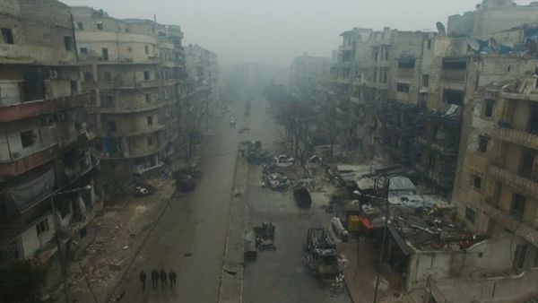A still image from video taken December 13, 2016 of a general view of bomb damaged eastern Aleppo, Syria in the rain. Video released December 13, 2016. A still image from video taken December 13, 2016 of a general view of bomb damaged eastern Aleppo, Syria in the rain. Video released December 13, 2016. - Sputnik International