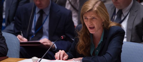 United States Ambassador to the UN Samantha Power speaks during a United Nations Security Council emergency meeting on the situation in Syria, at the United Nations September 25, 2016 in New York. United States Ambassador to the UN Samantha Power speaks during a United Nations Security Council emergency meeting on the situation in Syria, at the United Nations September 25, 2016 in New York. - Sputnik International