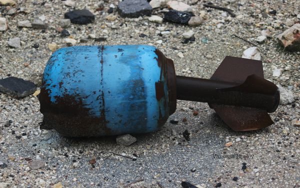 Unexploded gas canister fired by Nusra Front and associated NATO and Gulf state funded militant factions, Old City, East Aleppo Unexploded gas canister fired by Nusra Front and associated NATO and Gulf state funded militant factions, Old City, East Aleppo - Sputnik International