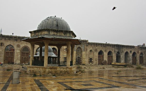 Courtyard of Umayyed Mosque, Old City used as a sniper stronghold by Nusra Front and Ahrar al Sham Courtyard of Umayyed Mosque, Old City used as a sniper stronghold by Nusra Front and Ahrar al Sham - Sputnik International