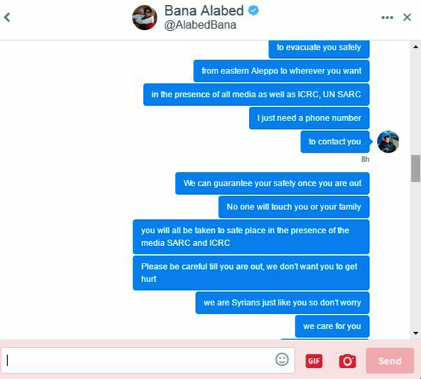 Twitter conversation between Maytham Al Ashkar and al-Abed's account Twitter conversation between Maytham Al Ashkar and al-Abed's account - Sputnik International