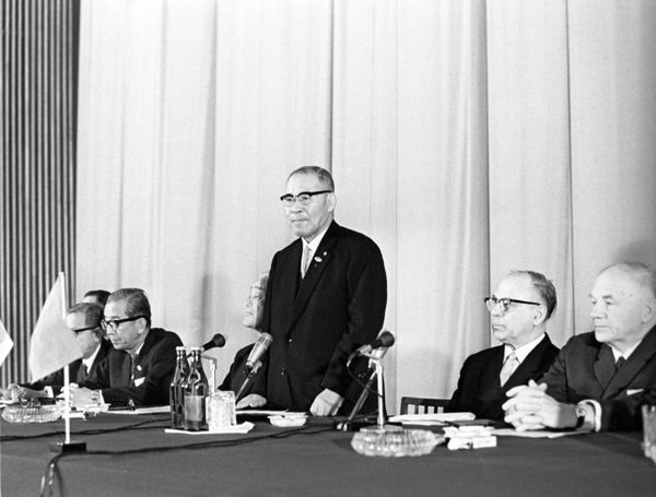 The Chairman of Japanese Chamber of Commerce and Industry, the head of the Japanese delegation Shigeo Nagano at the fourth Soviet-Japanese Economic Meeting The Chairman of Japanese Chamber of Commerce and Industry, the head of the Japanese delegation Shigeo Nagano at the fourth Soviet-Japanese Economic Meeting - Sputnik International