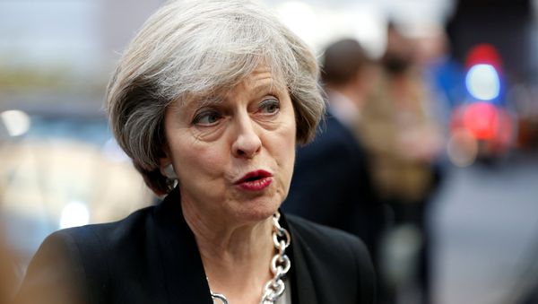 Britain's Prime Minister Theresa May arrives at a European Union leaders summit in Brussels, Belgium December 15, 2016. - Sputnik International