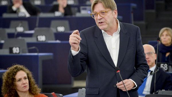 VERHOFSTADT, Guy (ALDE, BE). Plenary session week 50 2016 in Strasbourg - Preparation of the European Council meeting of 15 December 2016. - Sputnik International