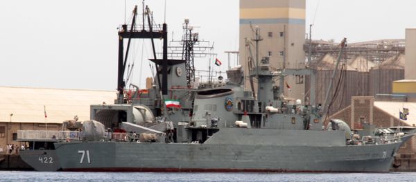 Iranian military ships frigate Alvand (R) and light replenishment ship Bushehr Iranian military ships frigate Alvand (R) and light replenishment ship Bushehr - Sputnik International