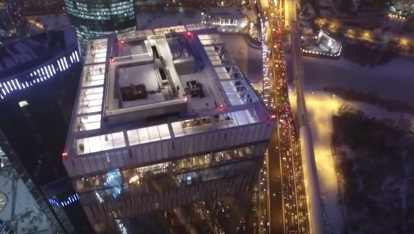 Europe's Highest Ice Rink Drone Footage - Sputnik International