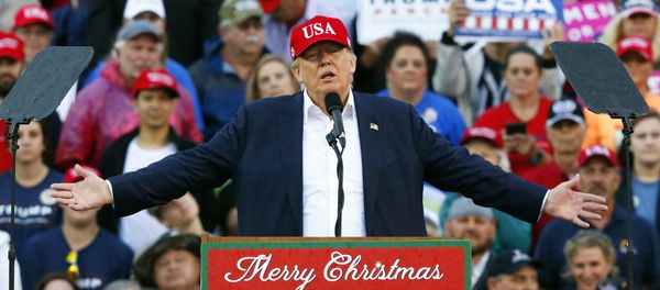 President-elect Donald Trump speaks during a rally at the Ladd–Peebles Stadium, Saturday, Dec. 17, 2016, in Mobile, Ala. - Sputnik International