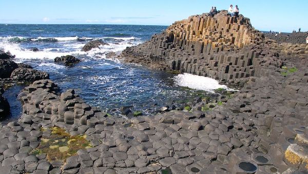 Columns of basaltic rock at the Giant's Causeway in Northern Ireland - Sputnik International
