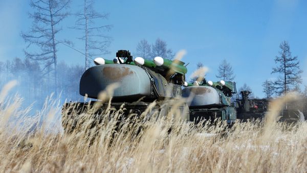Buk-M1 air defense complexes during training of Air Defense Forces Buk-M1 air defense complexes during training of Air Defense Forces - Sputnik International